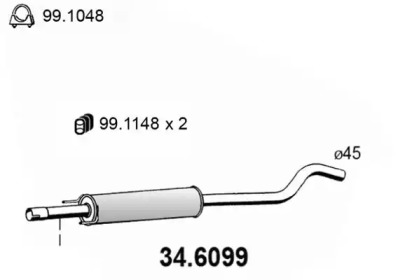 Амортизатор (ASSO: 34.6099)