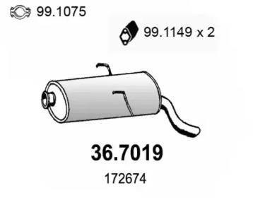 Амортизатор (ASSO: 36.7019)