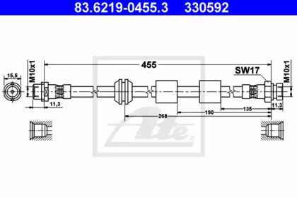 Шлангопровод (ATE: 83.6219-0455.3)
