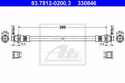 Шлангопровод (ATE: 83.7812-0200.3)