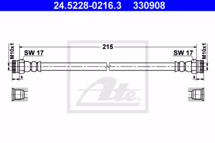 Шлангопровод (ATE: 24.5228-0216.3)