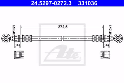 Шлангопровод (ATE: 24.5297-0272.3)
