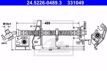 Шлангопровод (ATE: 24.5226-0489.3)