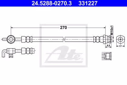 Шлангопровод (ATE: 24.5288-0270.3)