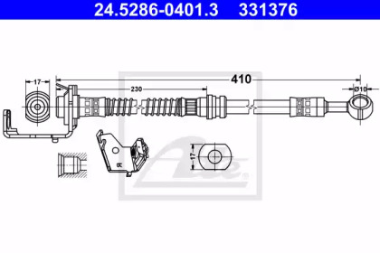 Шлангопровод (ATE: 24.5286-0401.3)