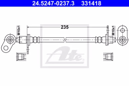 Шлангопровод (ATE: 24.5247-0237.3)