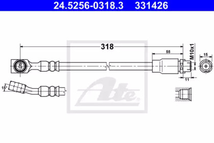 Шлангопровод (ATE: 24.5256-0318.3)