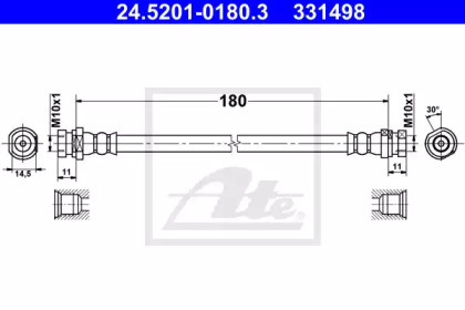 Шлангопровод (ATE: 24.5201-0180.3)