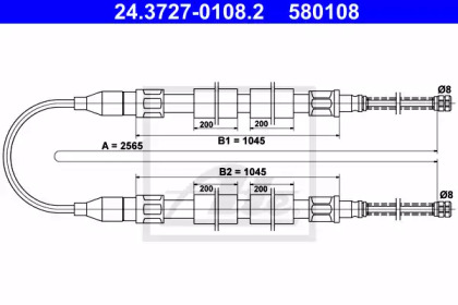 Трос (ATE: 24.3727-0108.2)