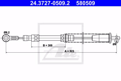 Трос (ATE: 24.3727-0509.2)