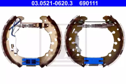 Комлект тормозных накладок (ATE: 03.0521-0620.3)