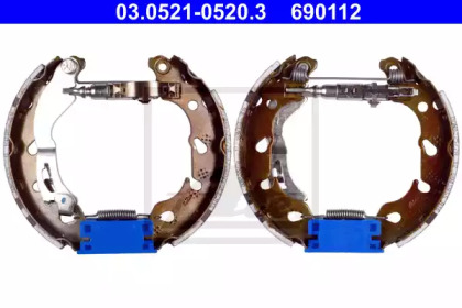 Комлект тормозных накладок (ATE: 03.0521-0520.3)