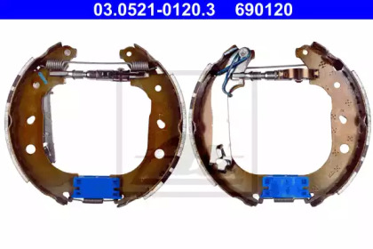 Комлект тормозных накладок (ATE: 03.0521-0120.3)