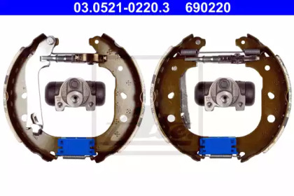 Комлект тормозных накладок (ATE: 03.0521-0220.3)