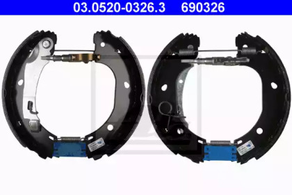 Комлект тормозных накладок (ATE: 03.0520-0326.3)
