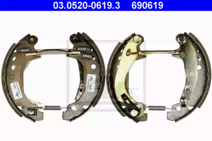 Комлект тормозных накладок (ATE: 03.0520-0619.3)