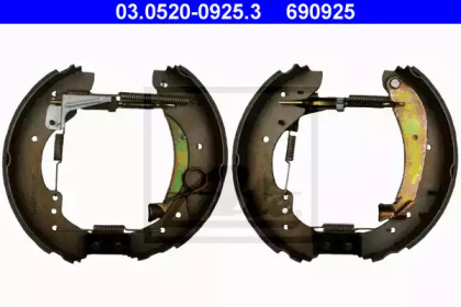 Комлект тормозных накладок (ATE: 03.0520-0925.3)