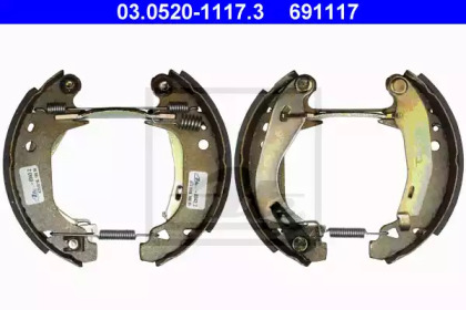 Комлект тормозных накладок (ATE: 03.0520-1117.3)