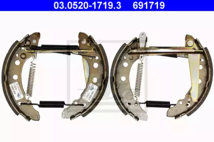 Комлект тормозных накладок (ATE: 03.0520-1719.3)