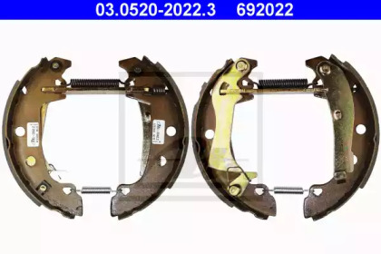 Комлект тормозных накладок (ATE: 03.0520-2022.3)