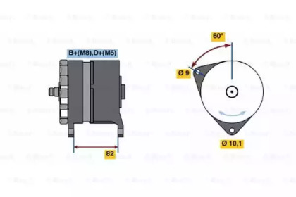 Генератор (BOSCH: 0 120 468 019)