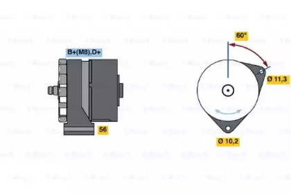 Генератор (BOSCH: 0 120 468 035)