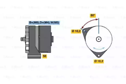 Генератор (BOSCH: 0 120 469 629)