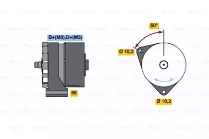 Генератор (BOSCH: 0 120 469 588)