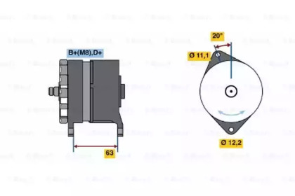 Генератор (BOSCH: 0 120 469 860)