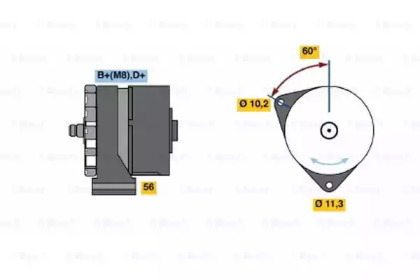 Генератор (BOSCH: 0 120 469 682)