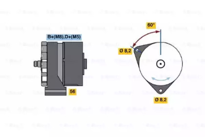 Генератор (BOSCH: 0 120 469 777)