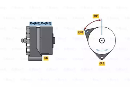 Генератор (BOSCH: 0 120 469 782)