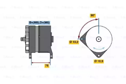 Генератор (BOSCH: 0 120 469 984)