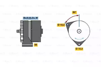 Генератор (BOSCH: 0 120 489 469)