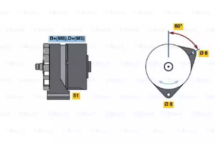 Генератор (BOSCH: 0 120 489 473)