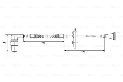 Датчик (BOSCH: 0 265 001 282)