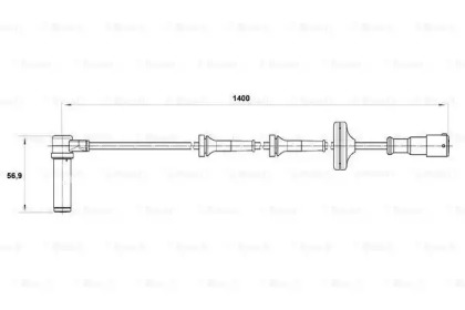 Датчик (BOSCH: 0 265 004 011)