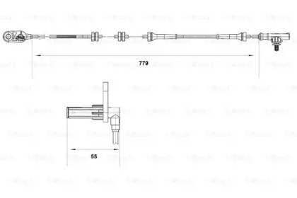 Датчик (BOSCH: 0 265 007 632)