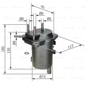 Фильтр (BOSCH: 0 450 907 008)