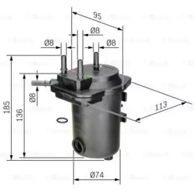 Фильтр (BOSCH: 0 450 907 009)