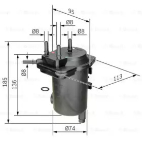 Фильтр (BOSCH: 0 450 907 011)