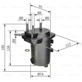 Фильтр (BOSCH: 0 450 907 012)