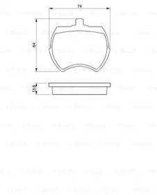 Комплект тормозных колодок (BOSCH: 0 986 424 005)