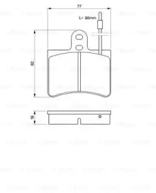 Комплект тормозных колодок (BOSCH: 0 986 424 026)