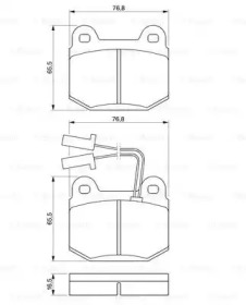 Комплект тормозных колодок (BOSCH: 0 986 424 029)