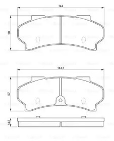 Комплект тормозных колодок (BOSCH: 0 986 424 045)