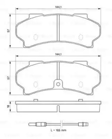 Комплект тормозных колодок (BOSCH: 0 986 424 046)