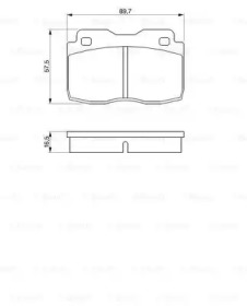 Комплект тормозных колодок (BOSCH: 0 986 424 047)