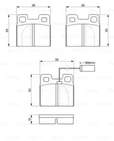 Комплект тормозных колодок (BOSCH: 0 986 424 049)