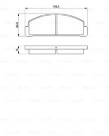 Комплект тормозных колодок (BOSCH: 0 986 424 058)